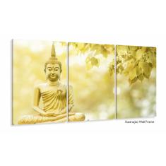 Imagem de Quadro Decorativo Buda Celestial em Tecido 120x60 3 peças
