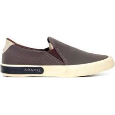 Imagem de Tênis Aramis Stripe Slip On Marrom Masculino-Masculino