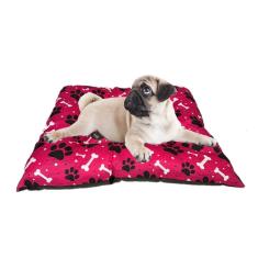 Imagem de Colchonete Cama Caminha Almofada Pet Impermeável Cães Rosa