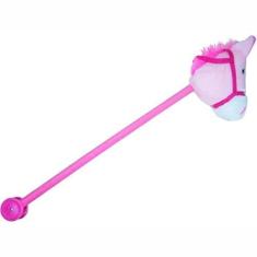 Imagem de Cavalo de Pelúcia com Som e Rodas - Rosa - Lovely Toys