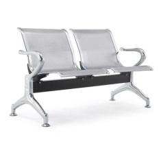 Imagem de Cadeira Longarina Aeroporto Cromada 2 Lugares Bering - 2100