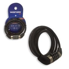 Imagem de Corrente Cadeado Antifurto Com Senha Para Bicicleta 1mx8mm