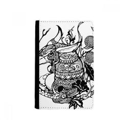 Imagem de Porta-passaporte com desenho de obra-prima chinesa montanhas rios notecase burse capa carteira porta-cartão, Multicolor