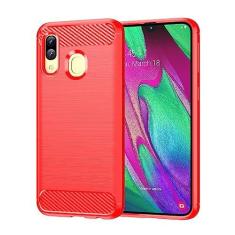 Imagem de Capas para Samsung Galaxy A40.Caso básico,Botão de pressão flexível / 360 ° Proteção completa,Anti-fingerpirnts