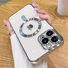 Imagem de Estojo transparente de carregamento sem fio para iPhone 14 13 12 11 Pro Max X XR XS 7 8 Plus SE 2020 22 Mini capa macia, prata, para iPhone 8plus