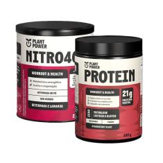 Imagem de Kit Nitrato Nitro400 e Proteína Morango Plant Power