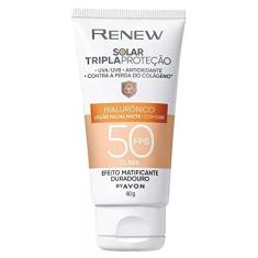 Imagem de Protetor Solar Renew Cor Clara Triplaproteção com Ácido Hialurônico FPS50 40g