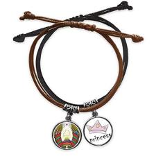 Imagem de DIYthinker Pulseira de couro com emblema nacional da Bielorrússia da Minsk com corrente de mão
