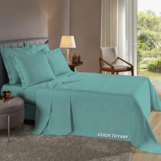 Imagem de Lençol Super King 3 Pçs Com Fronhas Abas Percal Flex 400 Fios - Rafalo