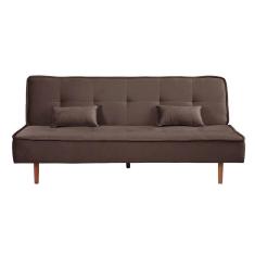 Imagem de Sofá Cama Silver 3 Lugares Reclinável Suede Marrom Café 1,92 - Star Confort