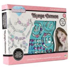 Imagem de Kit Miçangas Infantil Conjunto Mini Joia Bracelete Pulseiras