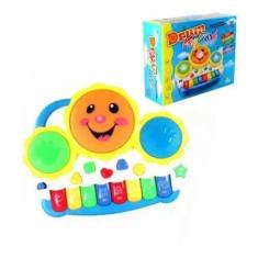 Imagem de Teclado Piano Tambor Drum  Infantil Bebê - Dm Toys