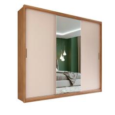 Imagem de Roupeiro 3 Portas Casal Liverpool Flex Amêndola Off White