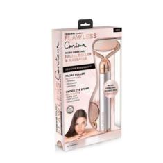 Imagem de Rolo massageador facial pedra quartzo vibratório rosa jade