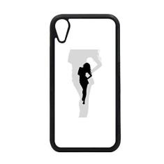 Imagem de Capa para iPhone XR com desenho de mulher bonita para proteção de telefone Apple