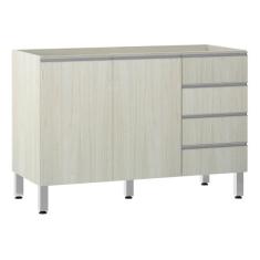 Imagem de Balcão De Pia Sem Tamp 120cm E Lis Legno Crema