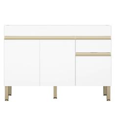 Imagem de Balcão Gabinete para Pia sem Tampo 120cm Lina K02 Supremo - Mpozenato