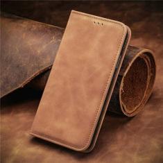 Imagem de Capa de telefone de couro magnético flip para Samsung Galaxy M53 M33 M23 M13 M52 M32 M12 M31 M11 M31S Book Wallet Card Cover, marrom, para Samsung M12
