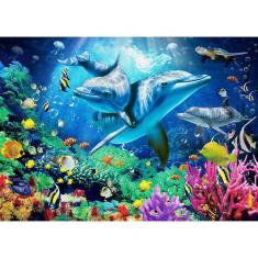 Imagem de Quebra-cabeças Nrk 1000 peças Sea World para adultos