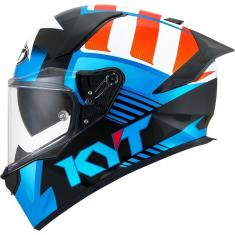Imagem de Capacete KYT R2R Straight Azul e Vermelho