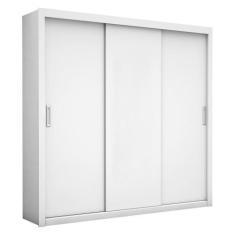 Imagem de Guarda Roupa Roupeiro Bahia 3 Portas De Correr 4 Gavetas Carioca Branc