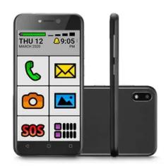 Imagem de Smartphone Multilaser E Smartbros Celular do Idoso 32GB Android 5.0 MP