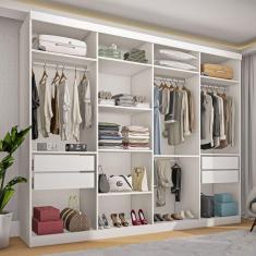 Imagem de Closet Casal sem Portas 4 Gavetas Florença Minastex Branco