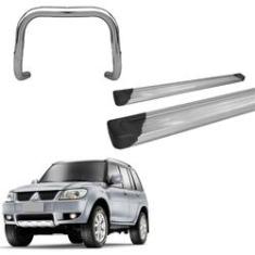 Imagem de Kit Quebra mato+Estribo PLATAFORMA CROMADO TR4 todos os anos