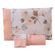 Imagem de Jogo De Lençol Encantare Estampado Simples 3 Peças King - Riffo Store