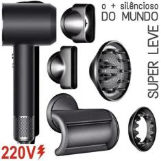 Imagem de Secador De Cabelo Supersonico Levíssimo Profiss. 220V Preto - Superhai
