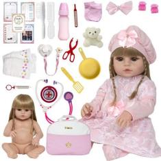 Imagem de Boneca Reborn Linda Princesa Yasmin Com Enxoval Completo - Cegonha Reb