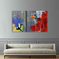 Imagem de Quadro Abstrato 105x65 decorativo Moderno Para Sala Hall