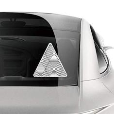 Imagem de DIYthinker Decalque de bagagem de motocicleta com estampa de ilustração em grão de arte hexagonal