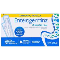 Imagem de Probiótico Enterogermina  com 20 frascos de 5ml 20 Frascos