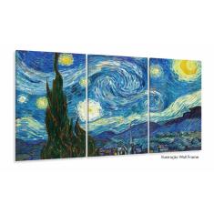 Imagem de Quadro Van Gogh Noite Estrelada Decorativo Para Sala 120x60
