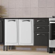 Imagem de Balcão 120cm 3 Portas e 2 Gavetas com Tampo New Premium