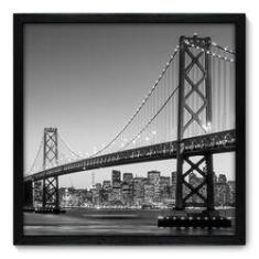 Imagem de Quadro Decorativo - Golden Gate - 50cm x 50cm - 055qnmcp