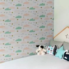 Imagem de Papel De Parede Adesivo Infantil Céu N010053 Rolo 0,58X3M