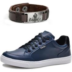 Imagem de Tênis Cano Baixo Form's + Pulseira Masculino-Masculino