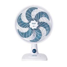 Imagem de Ventilador de Mesa Mondial Maxis V30MXW 30cm com 6 pás, 3 velocidades e 50W – Branco / Azul