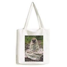 Imagem de Bulldog Bolsa de lona para fotografia de animais de estimação, bolsa de compras casual