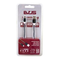 Imagem de Cabo USB EVUS FAST Charge Micro USB 5P 1.0M C-054 PTO BLISTR