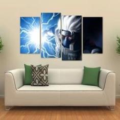 Imagem de Quadro Decorativo Kakashi Sensei Mosaico Em Tecido 4 Peças 1