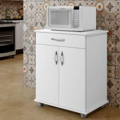 Imagem de Armário Para Cozinha Branco 2 Portas 1 Gaveta Benetil 302