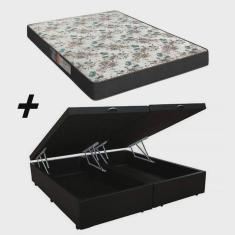 Imagem de Cama Box Baú Bipartido Casal + Colchão Portobel Veneza D33 54X138x188