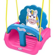 Imagem de Balanço Infantil Rosa Desenho Unicornio Xalingo