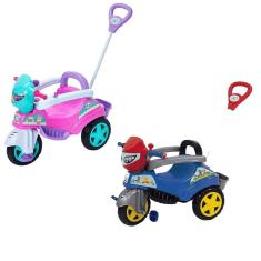 Imagem de Triciclo Infantil Baby City Passeio e Pedal com Buzina Maral