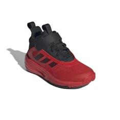 Imagem de adidas Tênis de basquete unissex Child Own The Game 3.0, Preto/vermelho/vermelho, 18
