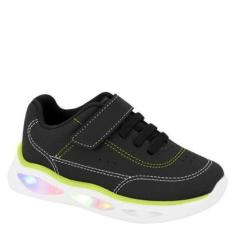 Imagem de Tênis Infantil Menino com LED Conforto Molekinho 2620.112 - Preto - 21-Masculino