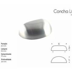 Imagem de Puxador Concha Lisa 64Mm Ouro Velho - Gruppa
